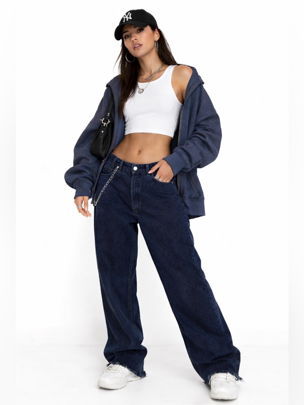 LEVI’S SilverTab‎ Baggy Jeans Vintage 90s Y2K Dark Wash Wide Leg Skater W38 L32